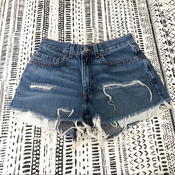 Levi's Pants - Levi’s Vintage Distressed Cutoff Denim Shorts 27”